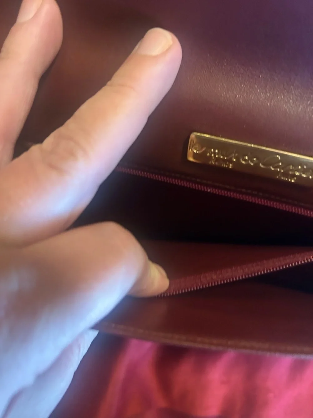 Cartier envelope clutch